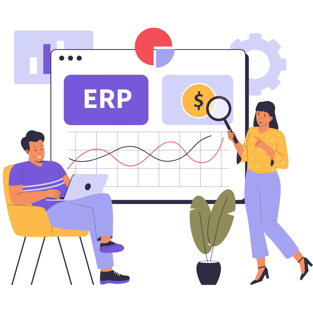 CRM/ERP development process illustration
