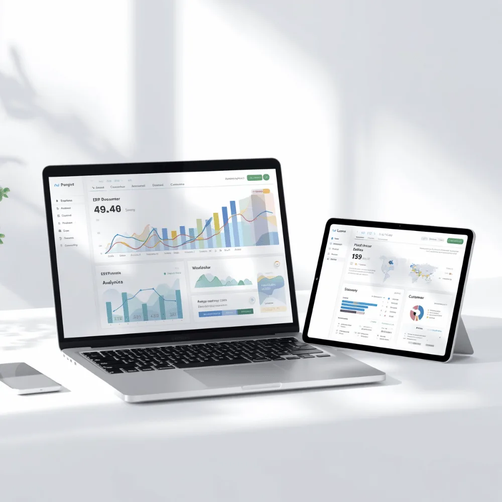 CRM/ERP software illustration