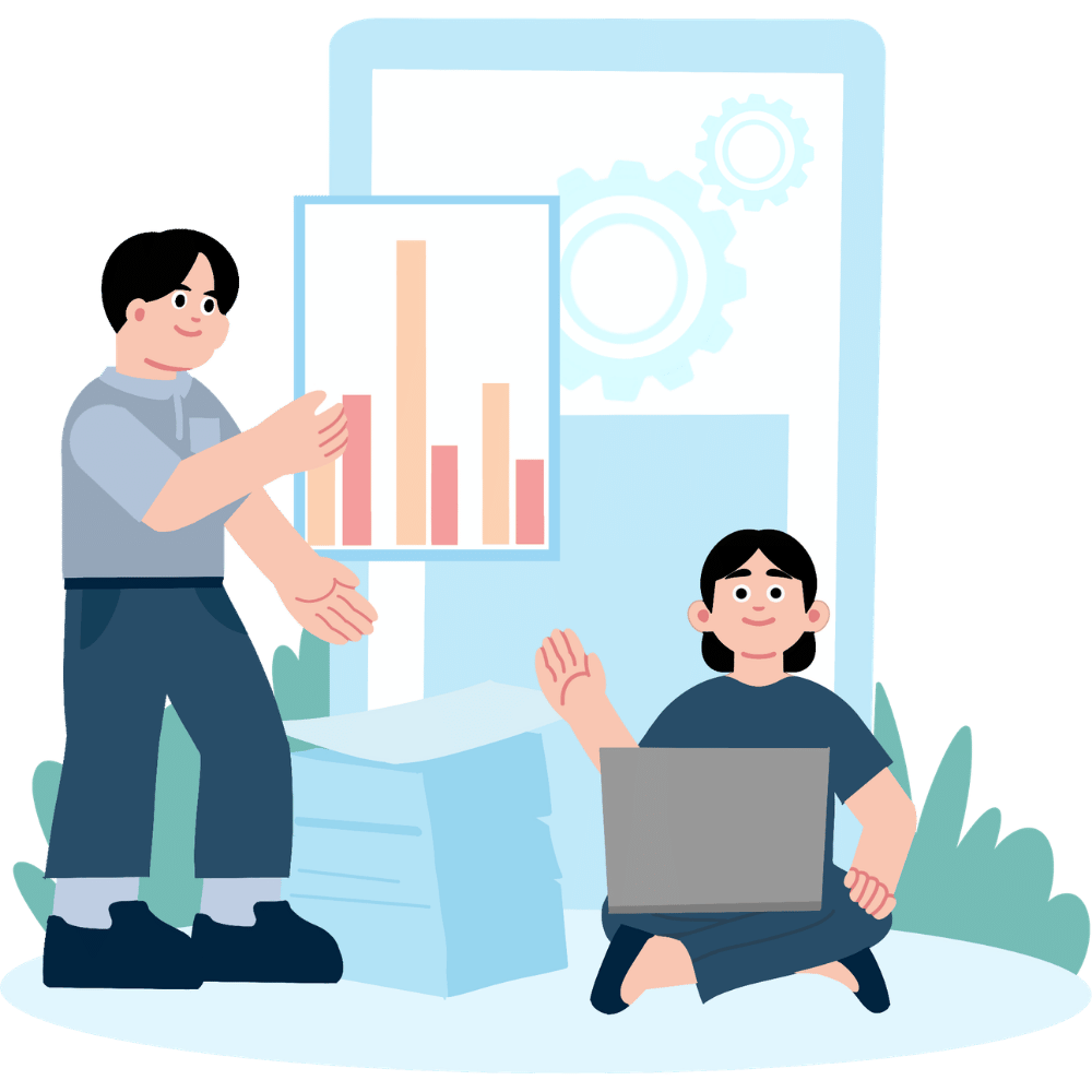 SEO growth process illustration